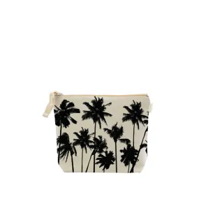 Palm Tree (B&W) Cosmetic Bag, Small