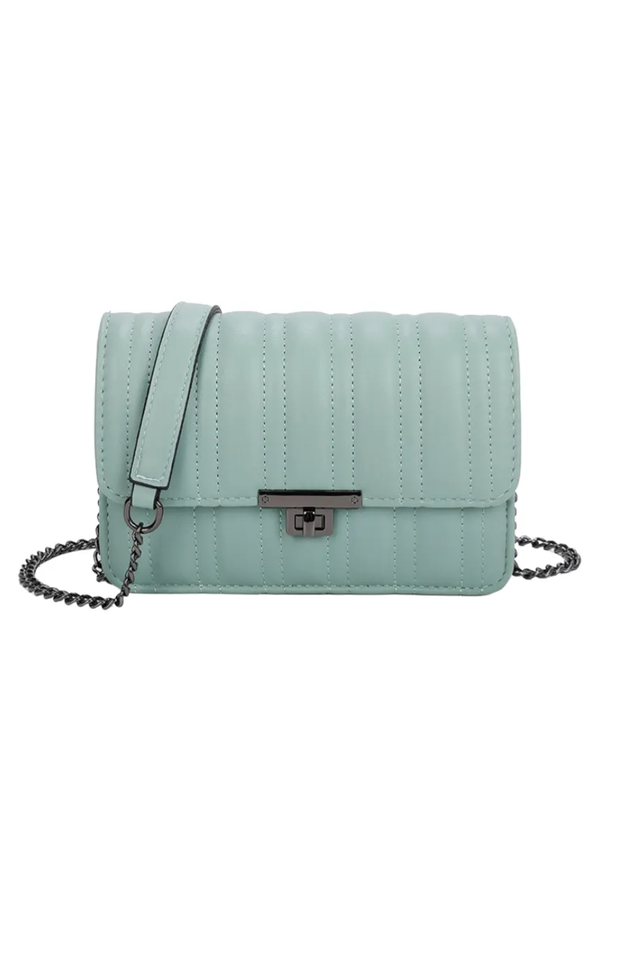 Piper Clutch & Chain Handbag in Green