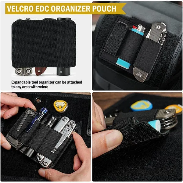 PL7 Organizer Velcro Tool Pouch, EDC Elastic Organizer Holder