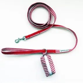 Precision Fit Gingham Dog Poop Bag Holder Matching Gingham Leads Harnesses