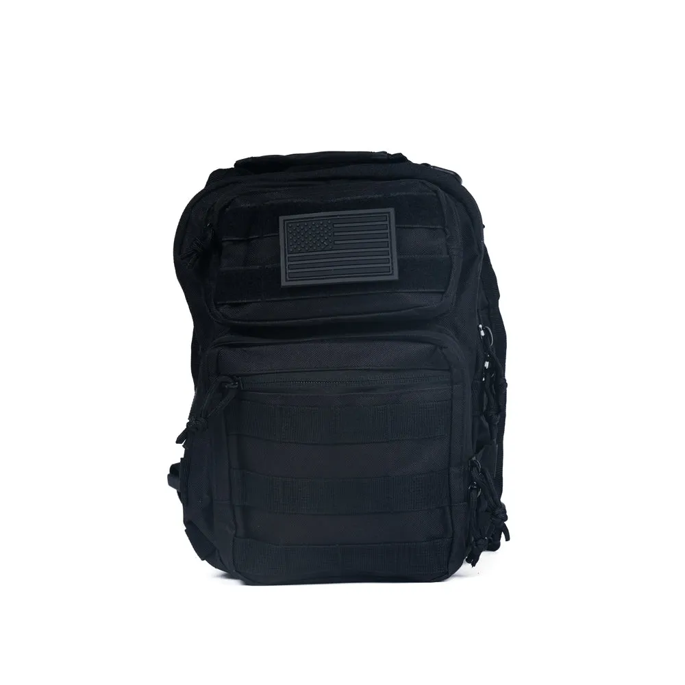 Proof of Work Division Molle Shoulder Sling Daypack Bag  [BLACK] MILITARY GRADE COLLECTION