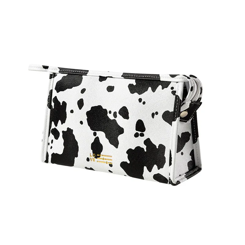 PU cute cosmetic bag ins style hand-held cosmetic storage bag