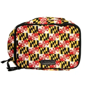 Quilted Maryland Flag / Blush & Brush Cosmetic Bag