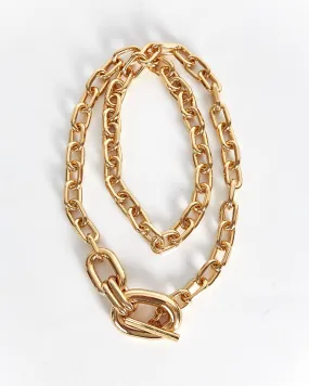 Rabanne 'XL chain link adjustable pendant', gold