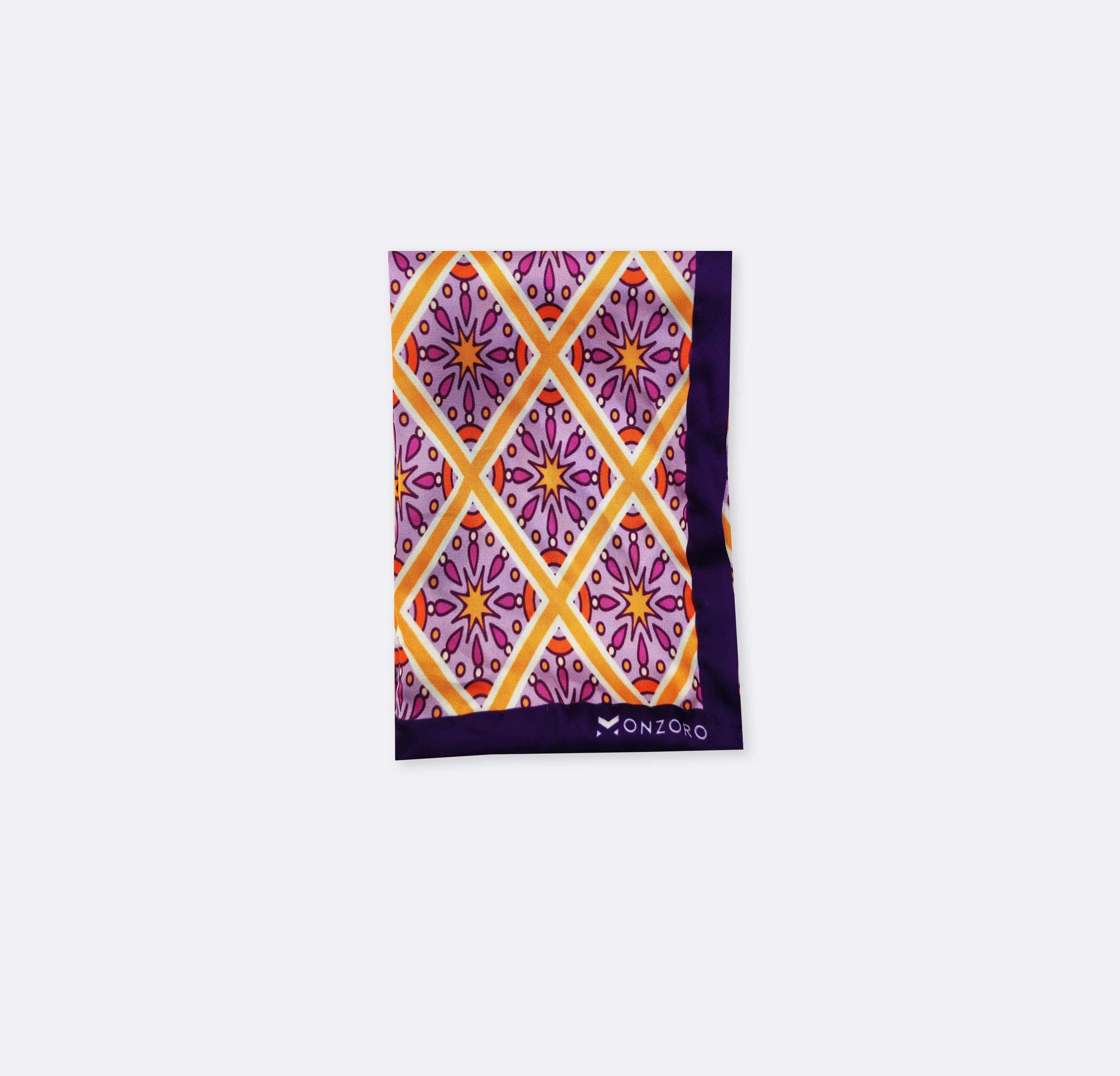 Retro vintage silk pocket square