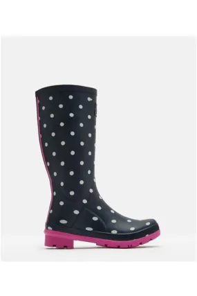 Roll up Rain Boot - Navy Spot