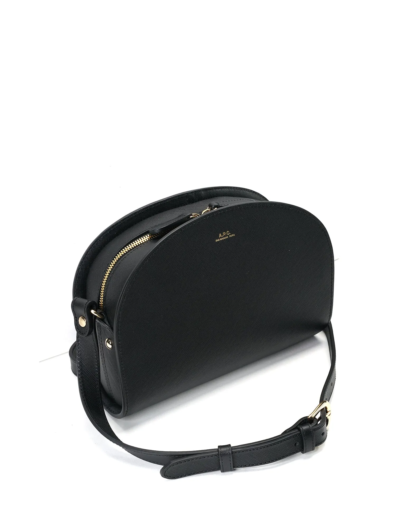 Sac Demi Lune Saffiano LZZ NOIR