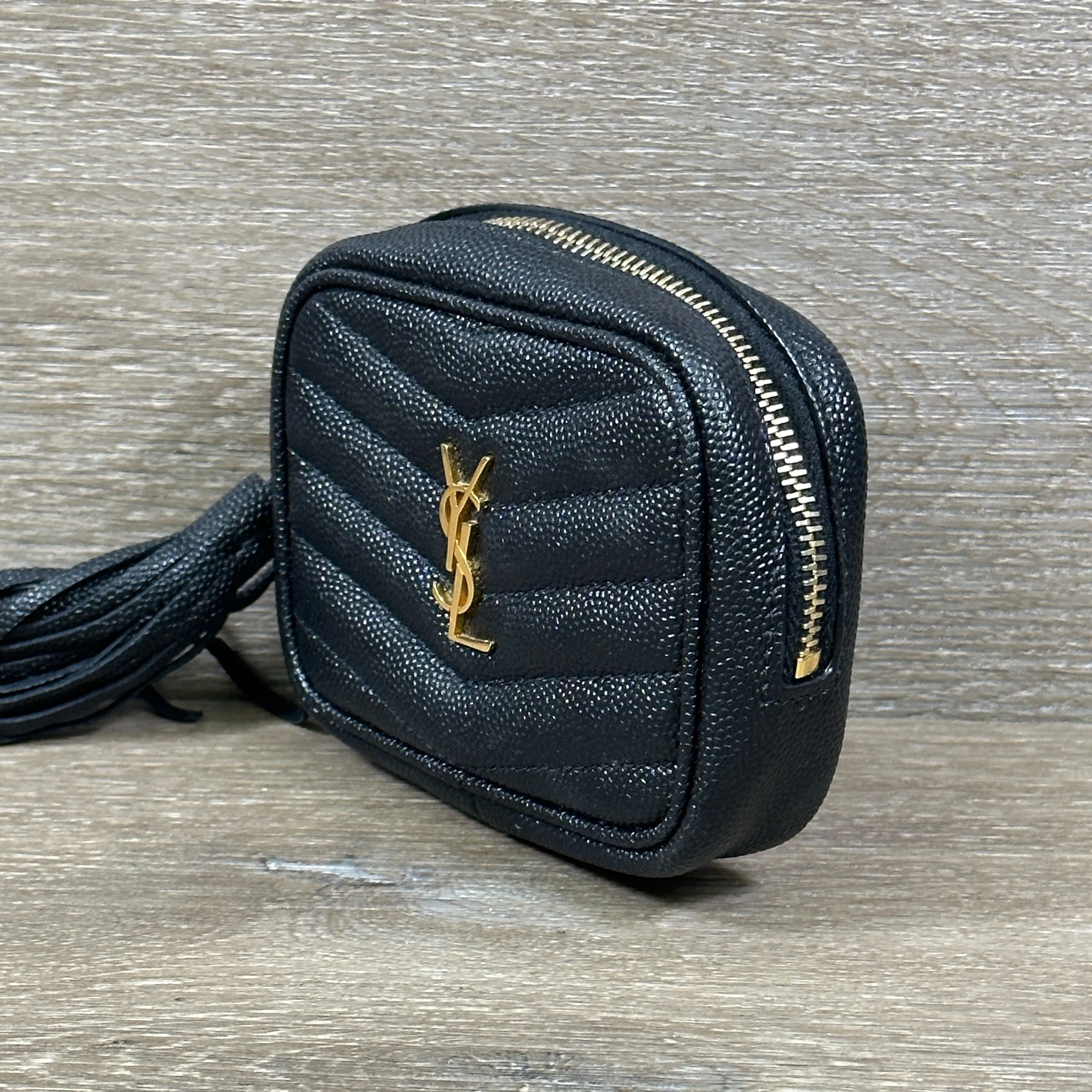 Saint Laurent Monogram Baby Lou Camera Bag - Black