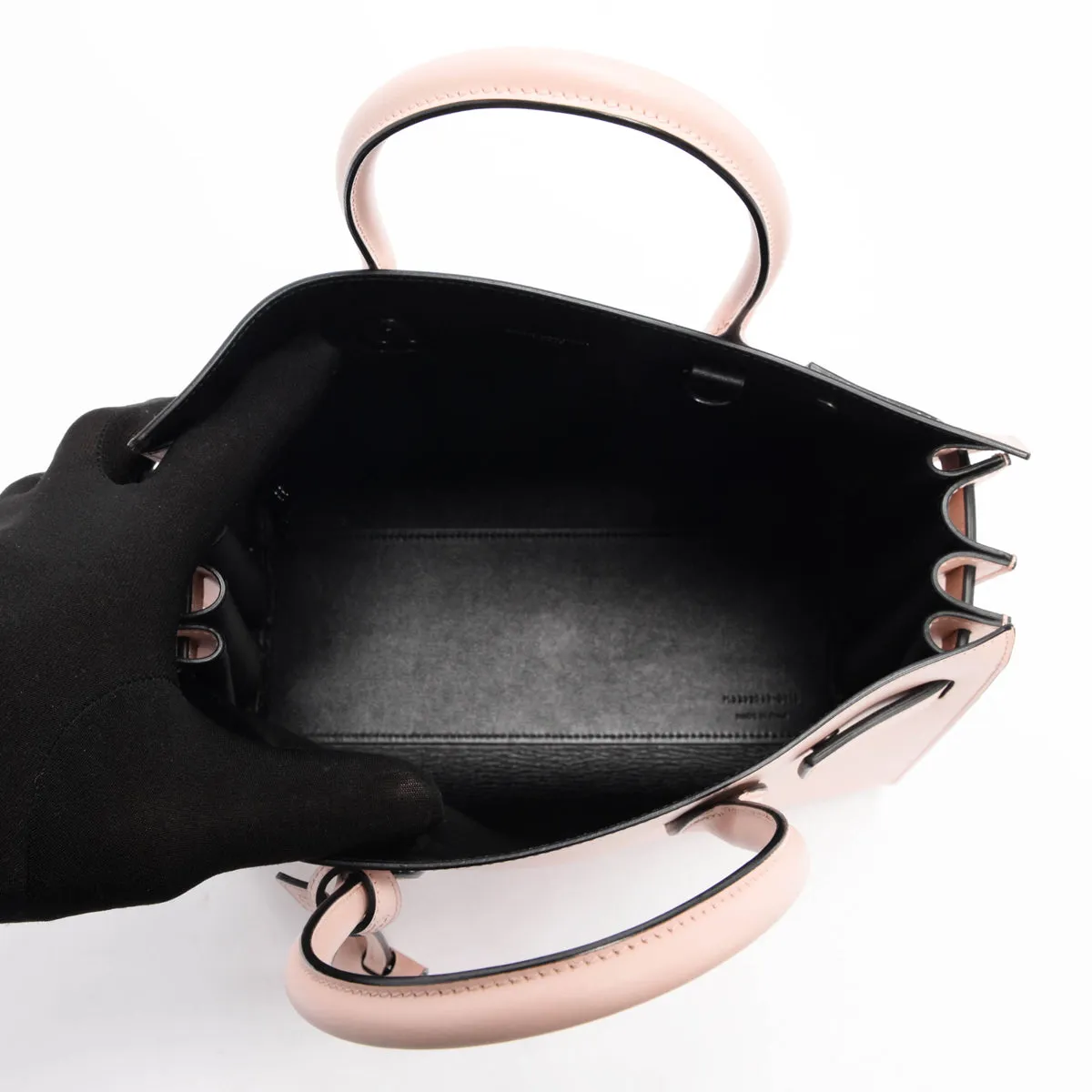 Saint Laurent Pink Smooth Calfskin Baby Sac de Jour Bag