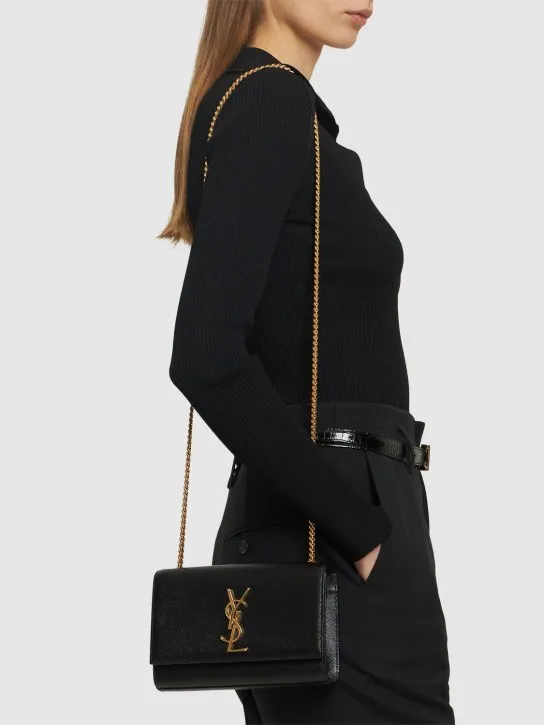 Saint Laurent   Small Kate leather chain bag 