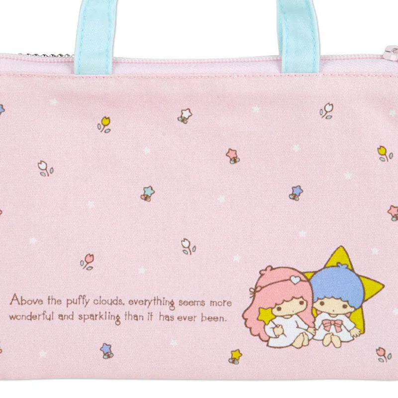 Sanrio Characters Vintage Style Flat Pouch with Handle