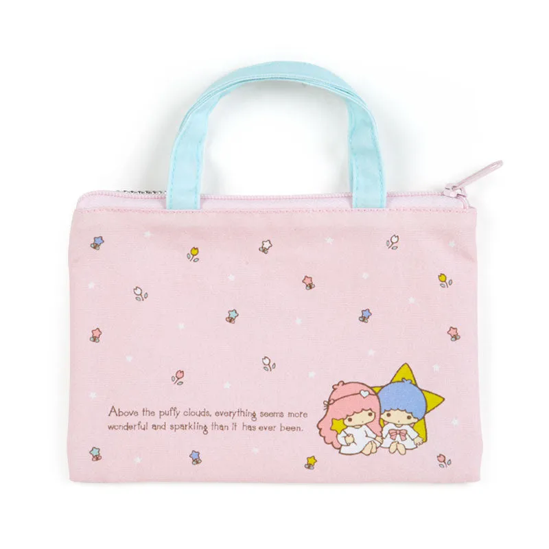 Sanrio Characters Vintage Style Flat Pouch with Handle