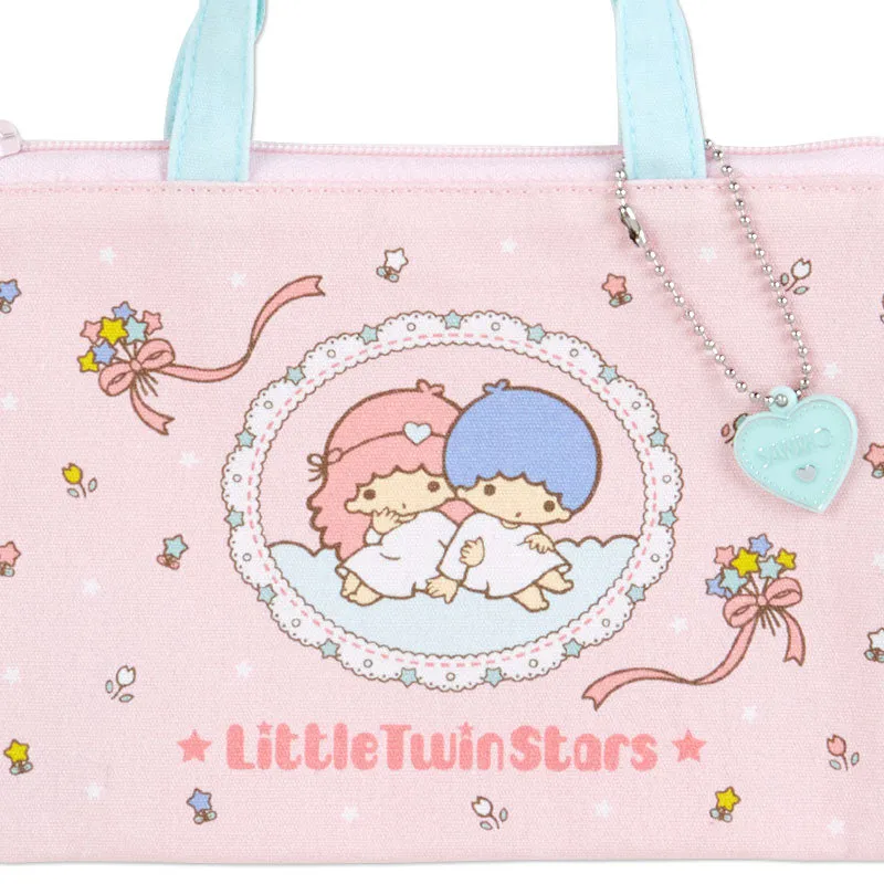 Sanrio Characters Vintage Style Flat Pouch with Handle