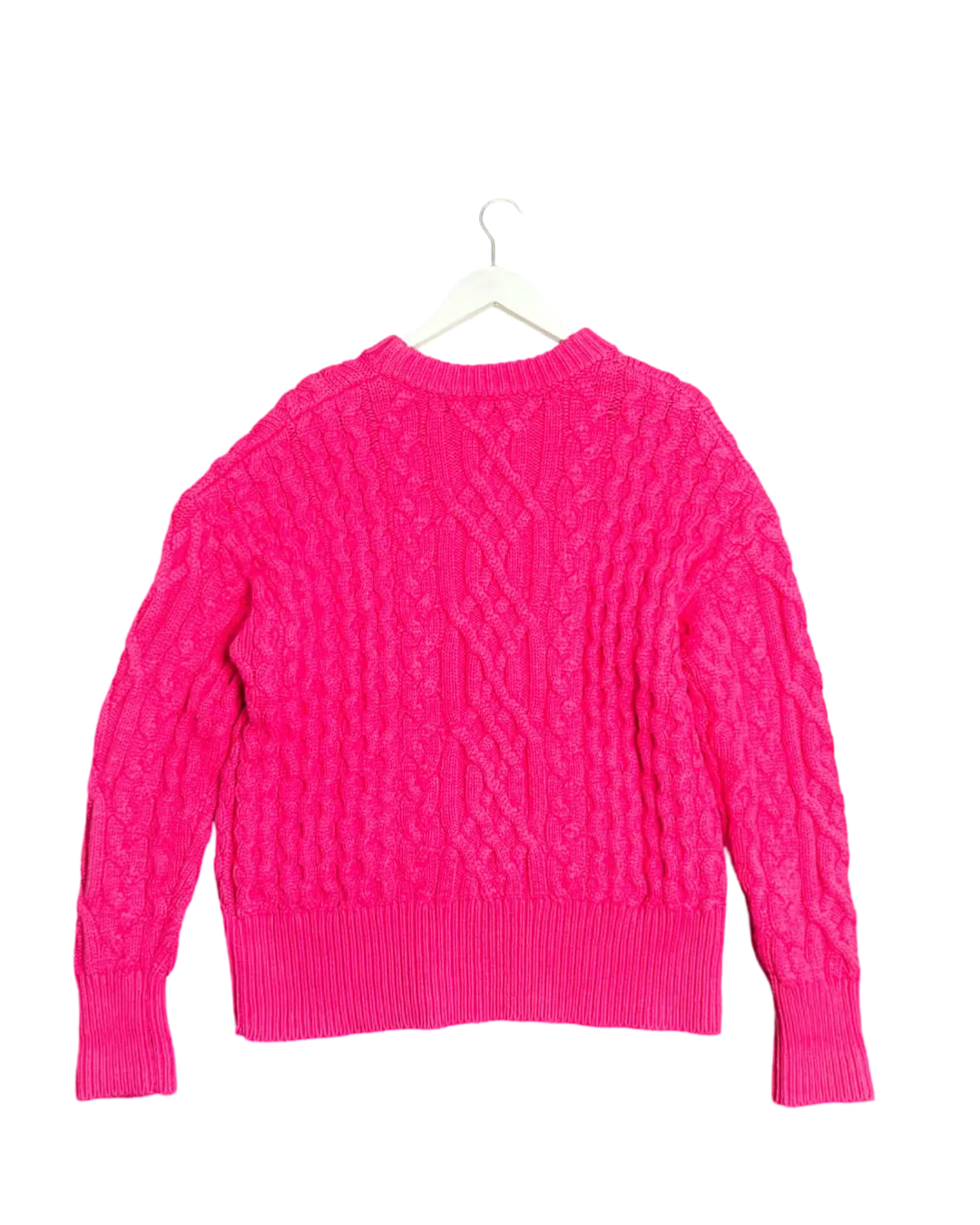 Size L - Kloke Highlighter Pink Vibrations Jumper