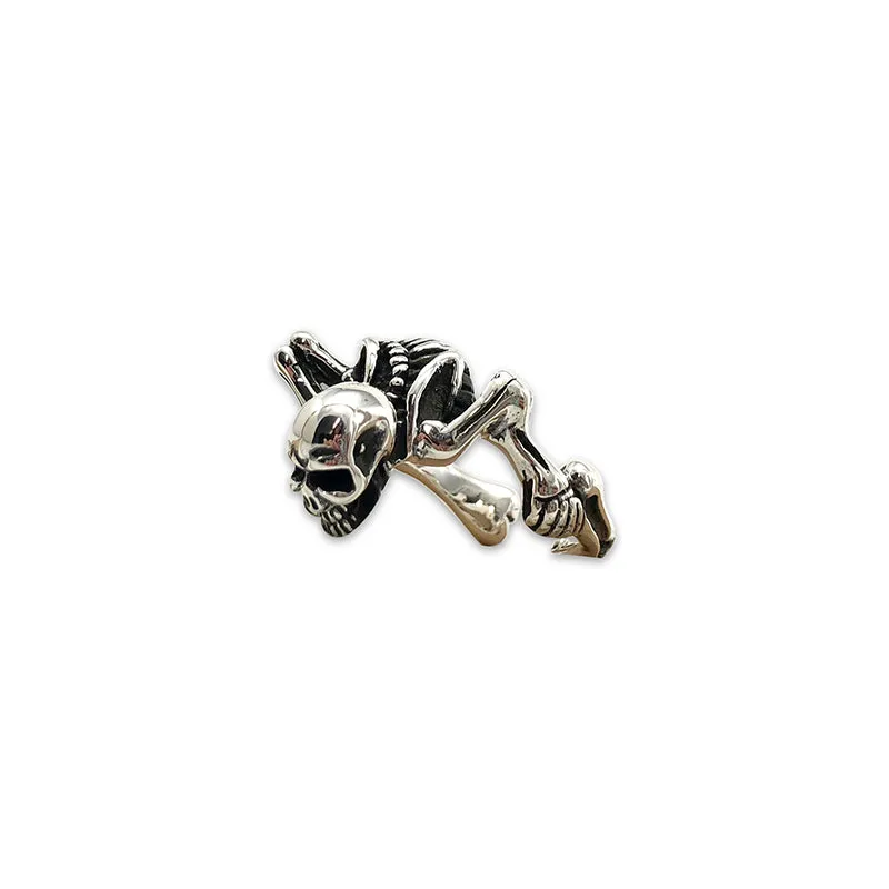 Skeleton Adjustable Sterling Silver Ring