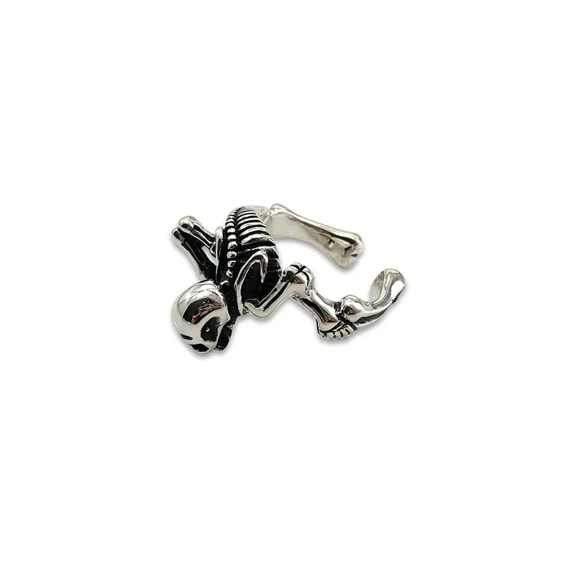 Skeleton Adjustable Sterling Silver Ring