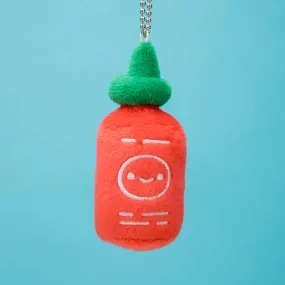 Sriracha Plush Charm Keychain by 100% Soft