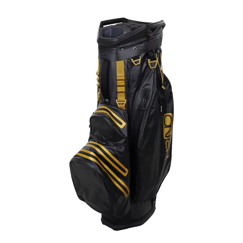 SUN MOUNTAIN 9" H2NO Lite Cart Bag (Steel/Black/Gold)