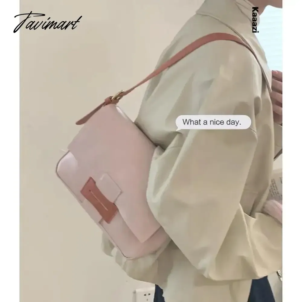 Tavimart Designer Fashion New Ladies Shoulder Bags Trend Versatile Casual Handbag Luxury High Leather Crossbody Bag Quality Vintage