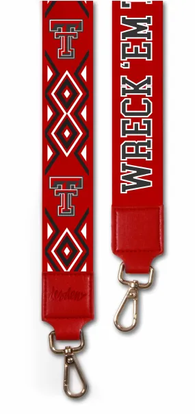 Texas Tech Ikat  2" Wide Purse Strap