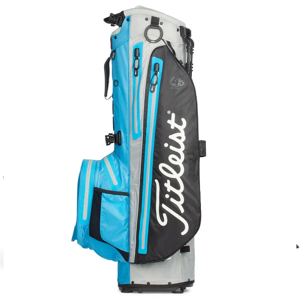 Titleist Player 4 Plus StaDry Waterproof Stand Bag - Black/Dorado/Gray