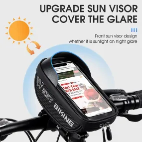 Touch Screen Bicycle Bag MTB Road Bike Handlebar Phone Bag Front Frame Reflective Cycling Accessories Panniers