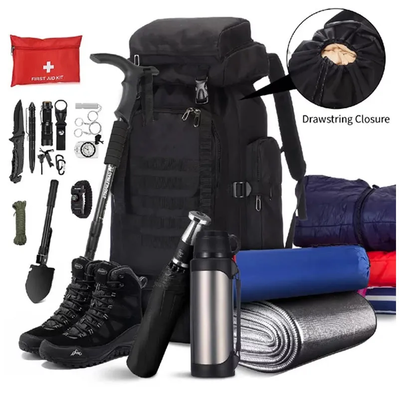 Tramping Pack Backpack Bag 100L Waterproof Tactical Military Hiking Camping BAG