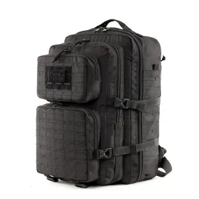 Tripole Force Plus Tactical Army 50 Litre Bag & Backpack with Laser-cut MOLLE - Black