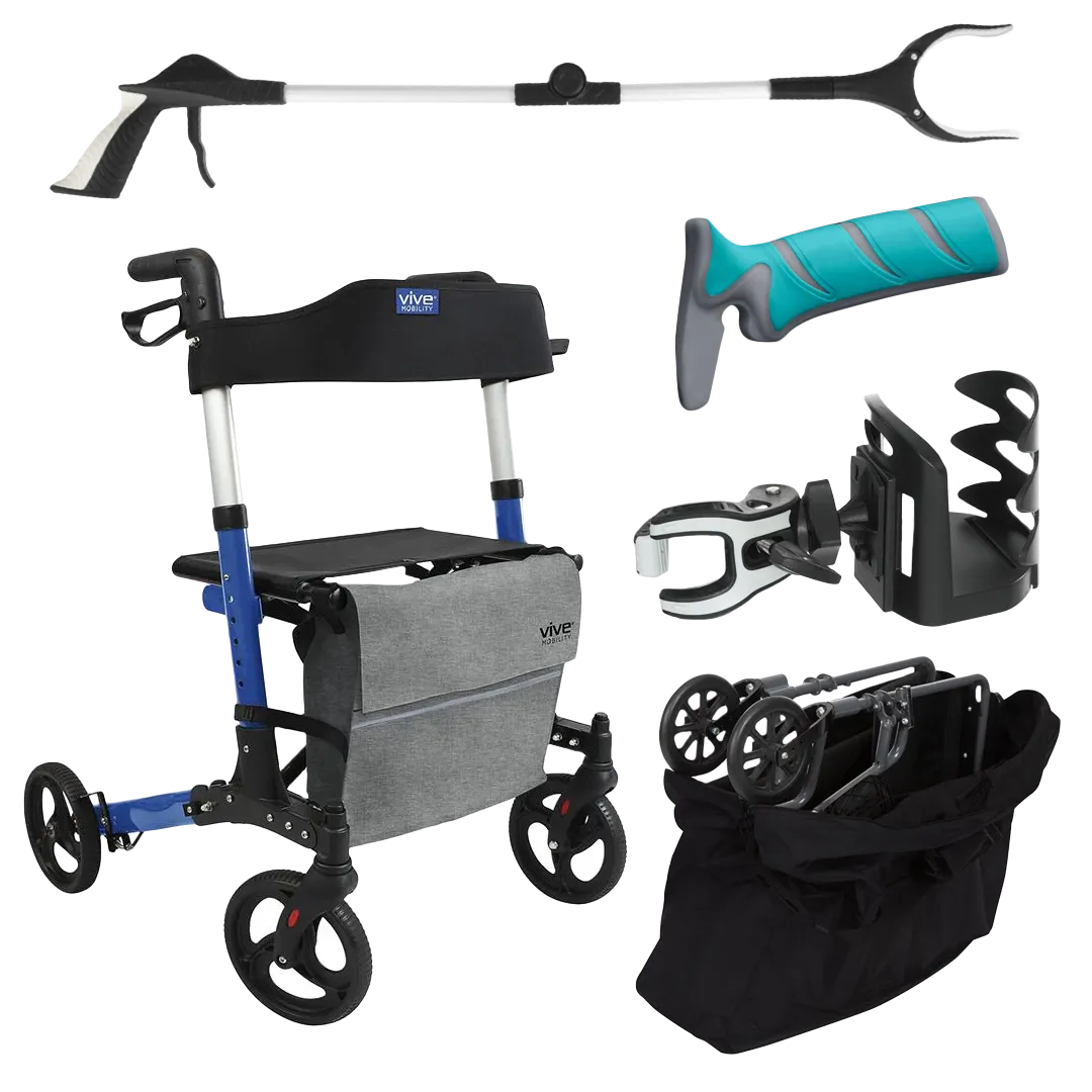 Ultimate Foldable Rollator Bundle