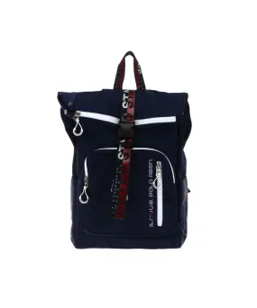 US POLO ASSN. MEN BOZEMAN BACKPACK W FLAP NYLON IN NAVY