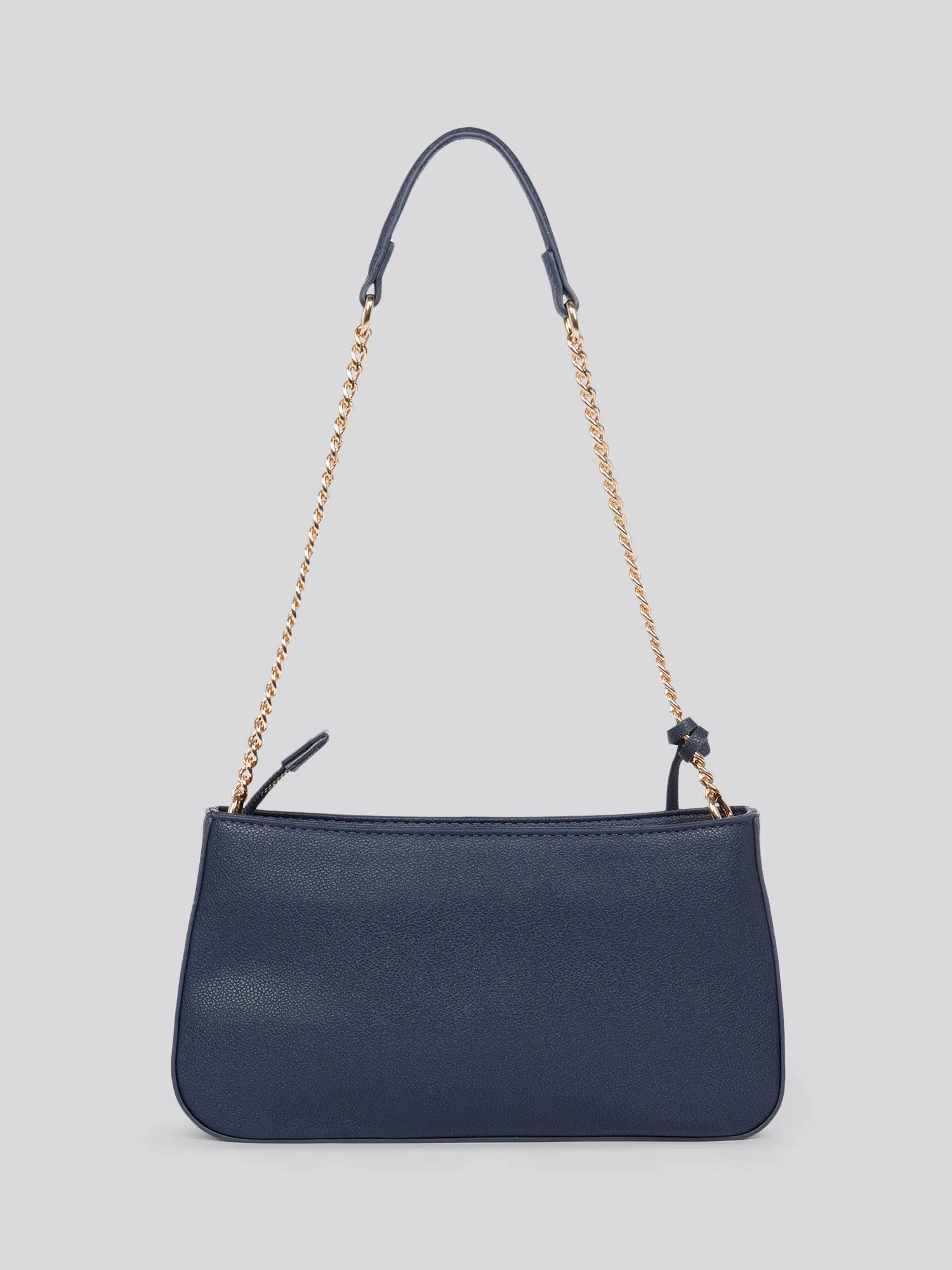 U.S. Polo Assn. Womens Small Hobo Chain Bag in Navy