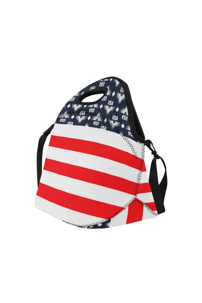 USA - FR STRIPE 3 Neoprene Lunch Bag/Large (Model 1669)