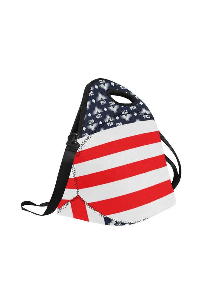 USA - FR STRIPE 3 Neoprene Lunch Bag/Large (Model 1669)