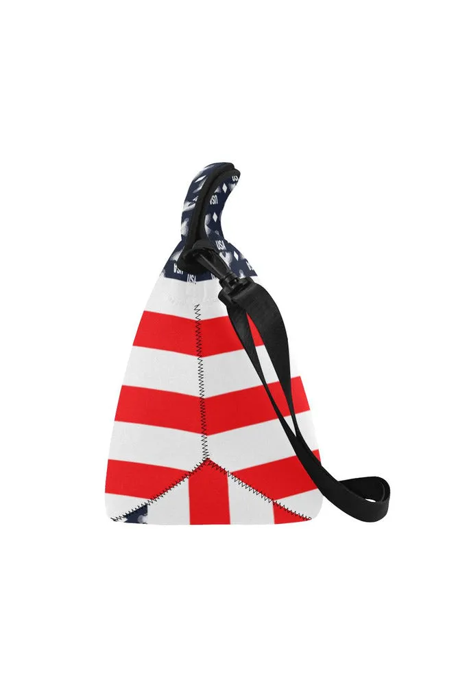 USA - FR STRIPE 3 Neoprene Lunch Bag/Large (Model 1669)