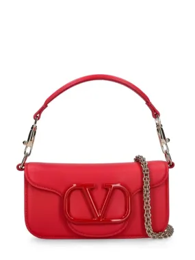 Valentino Garavani   Small Locò leather top handle bag 