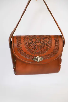 Vintage Chestnut-Brown Leather Bag