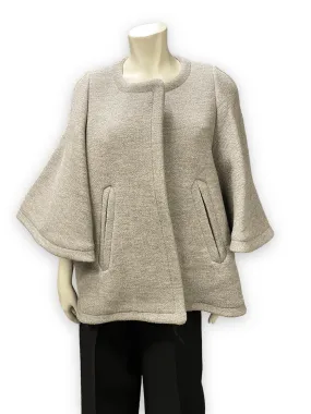 Vintage Chloe Designer Grey Capelet with Toggles Size L