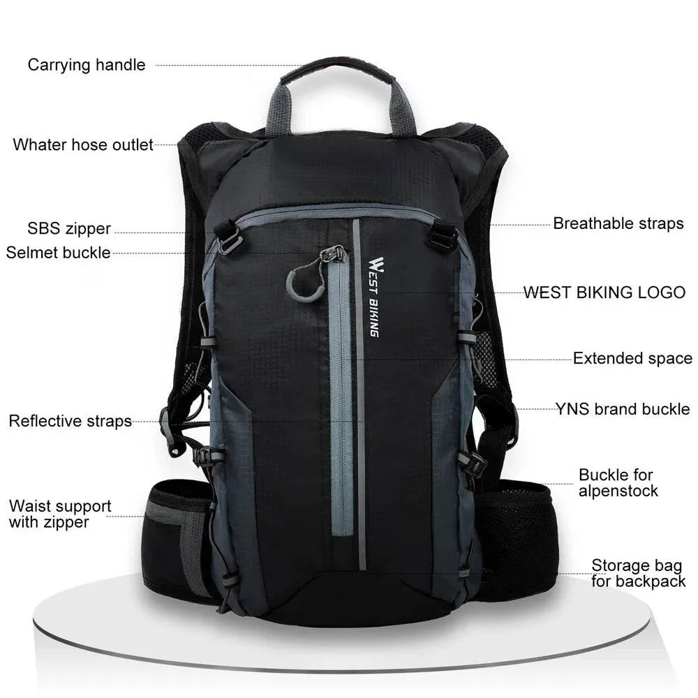 Waterproof Bicycle Bag Cycling Backpack Breathable 10L Ultralight Bike Water Bag Climbing Cycling Hydration Backpack