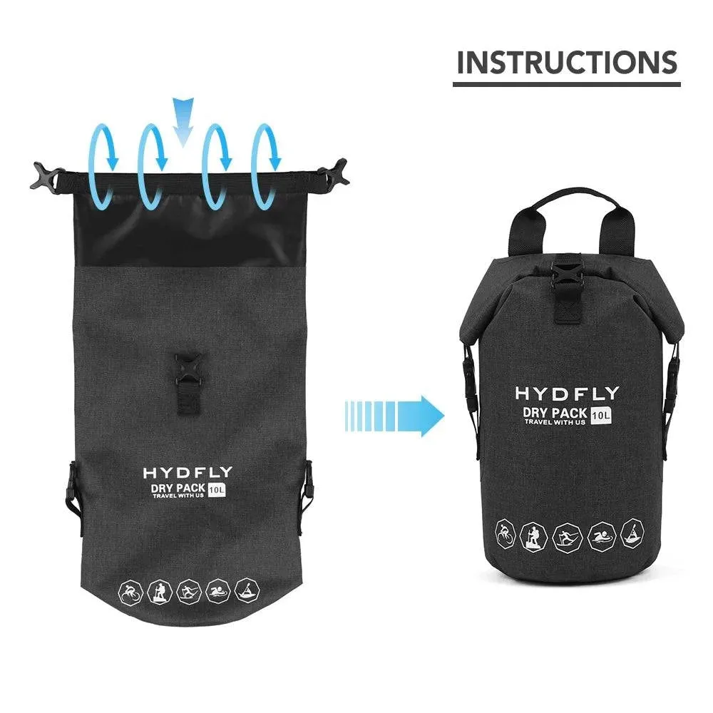 Waterproof Dry Bag Pack Sack 10L/20L Swimming Bag Rafting Kayaking River Trekking Bag Floating Sailing Trekking Backpack