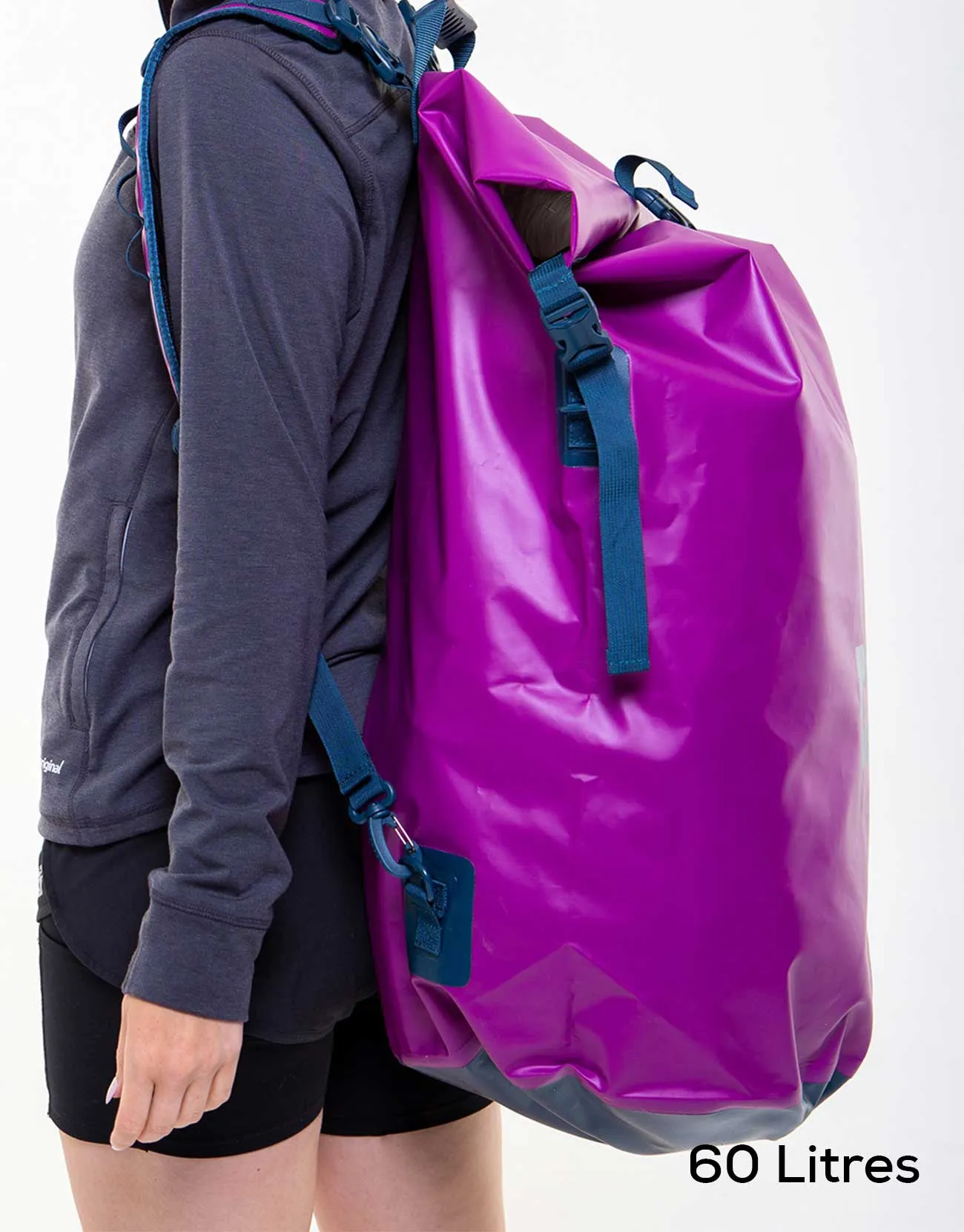 Waterproof Roll Top Dry Bag Backpack - Venture Purple