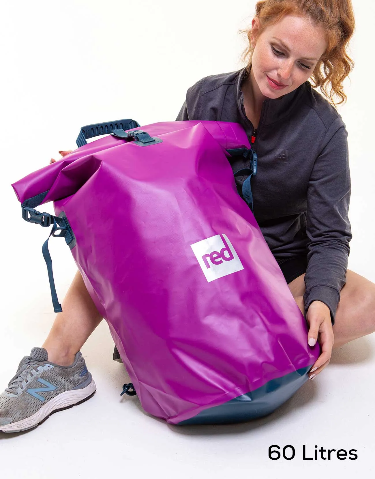 Waterproof Roll Top Dry Bag Backpack - Venture Purple