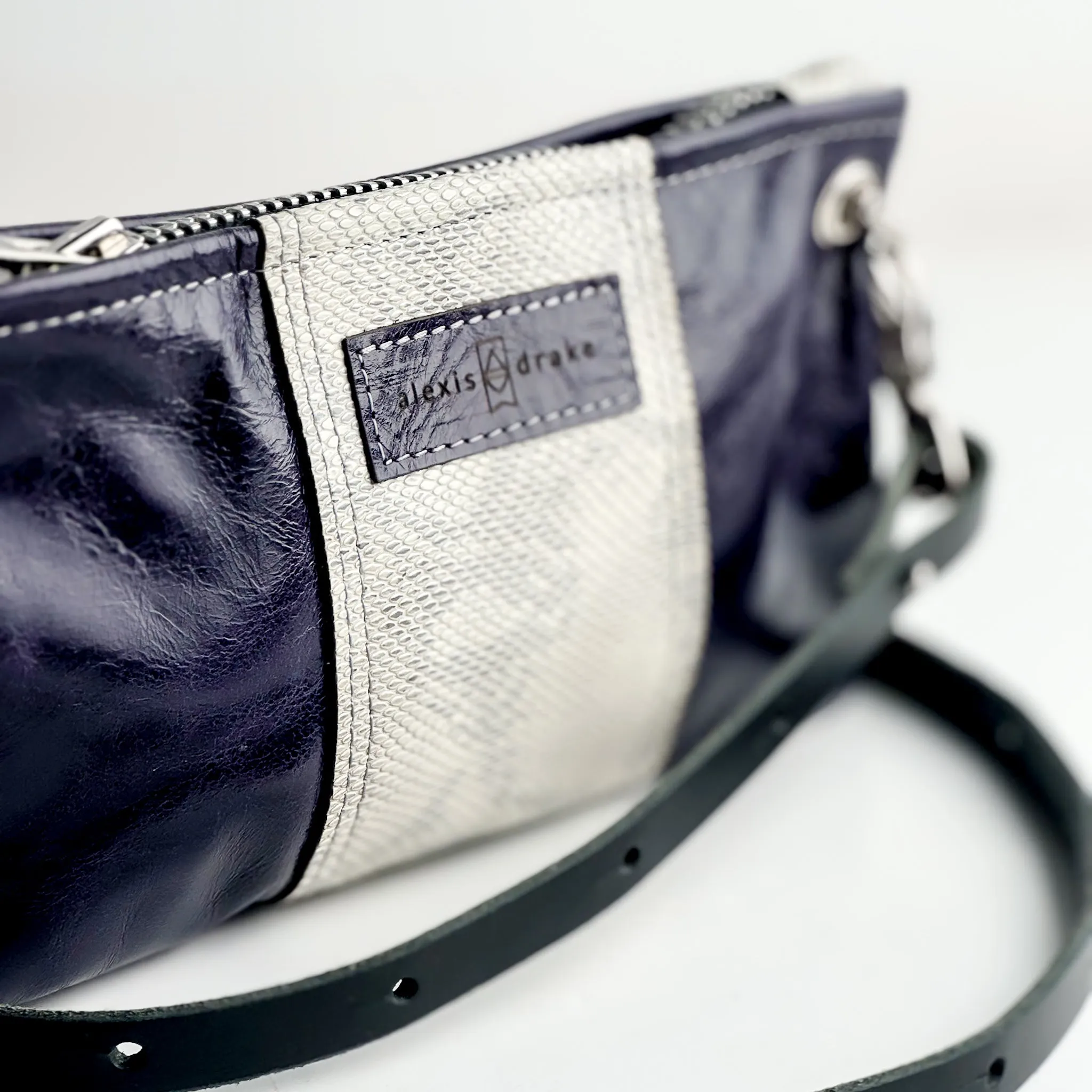 Western Woods Collection | Belt Bag Crossbody | Elderberry   Winter Python