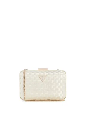 White Twiller Minaudiere Clutch Bag