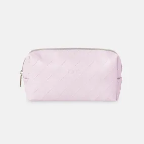 Woven Beauty Bag Small | Peony Pink