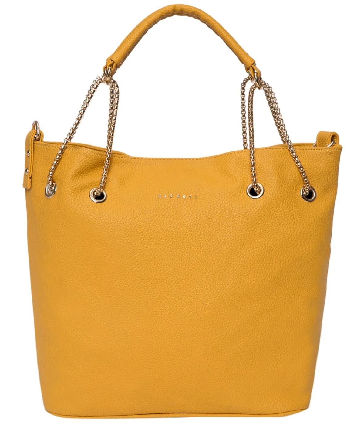 Yellow Chain Tote Bag