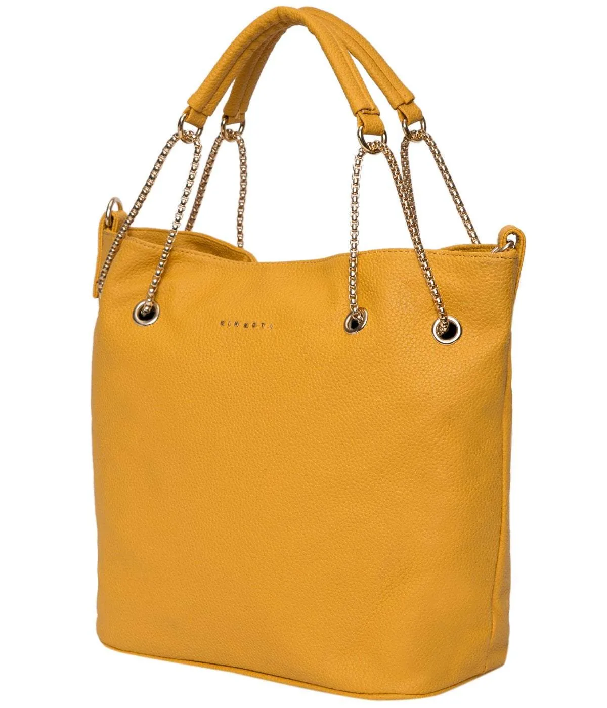 Yellow Chain Tote Bag