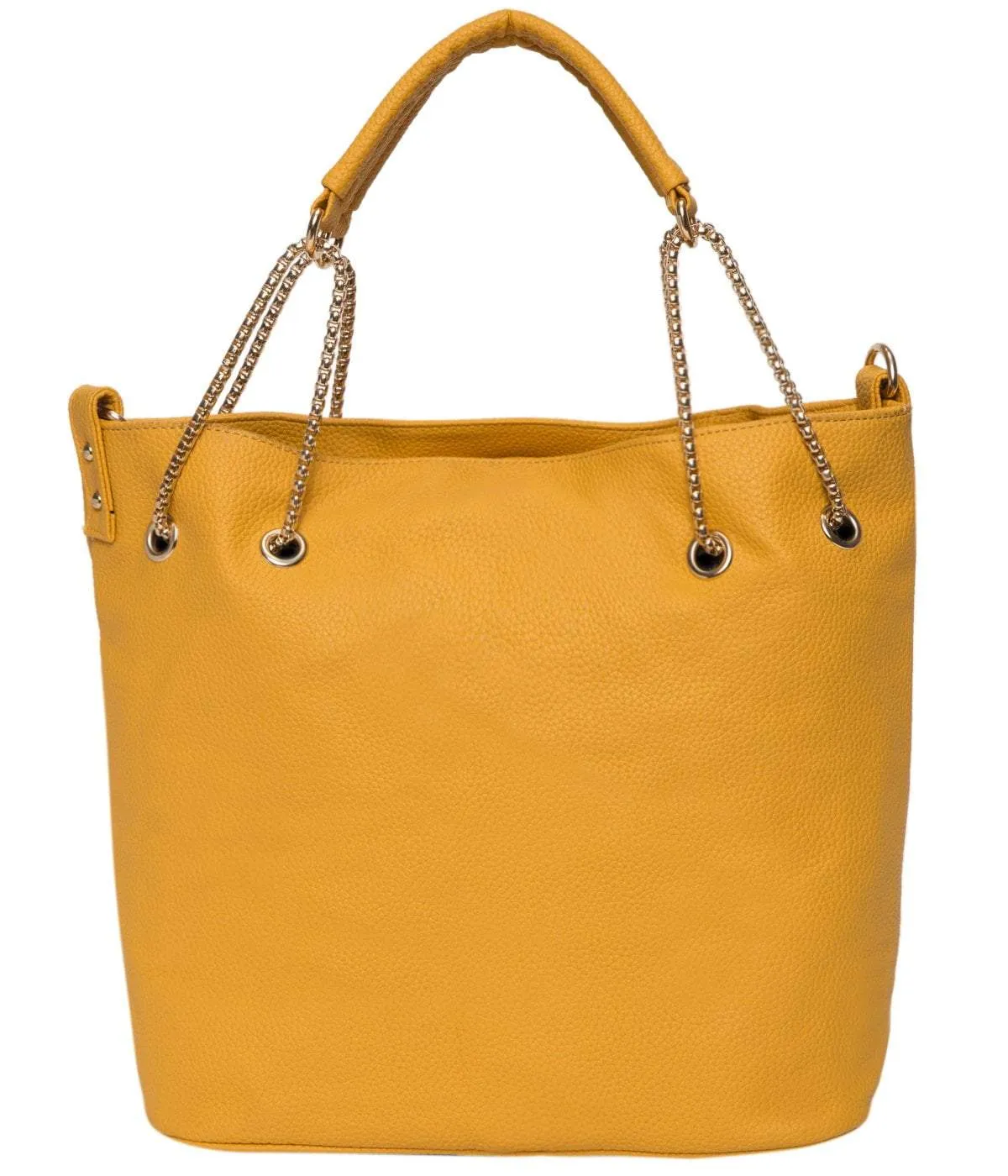 Yellow Chain Tote Bag