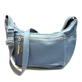 Yoshida & Co Porter Blue Leather Shoulder Bag